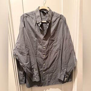 ASOS Oversized Charcoal Button-Up Shirt